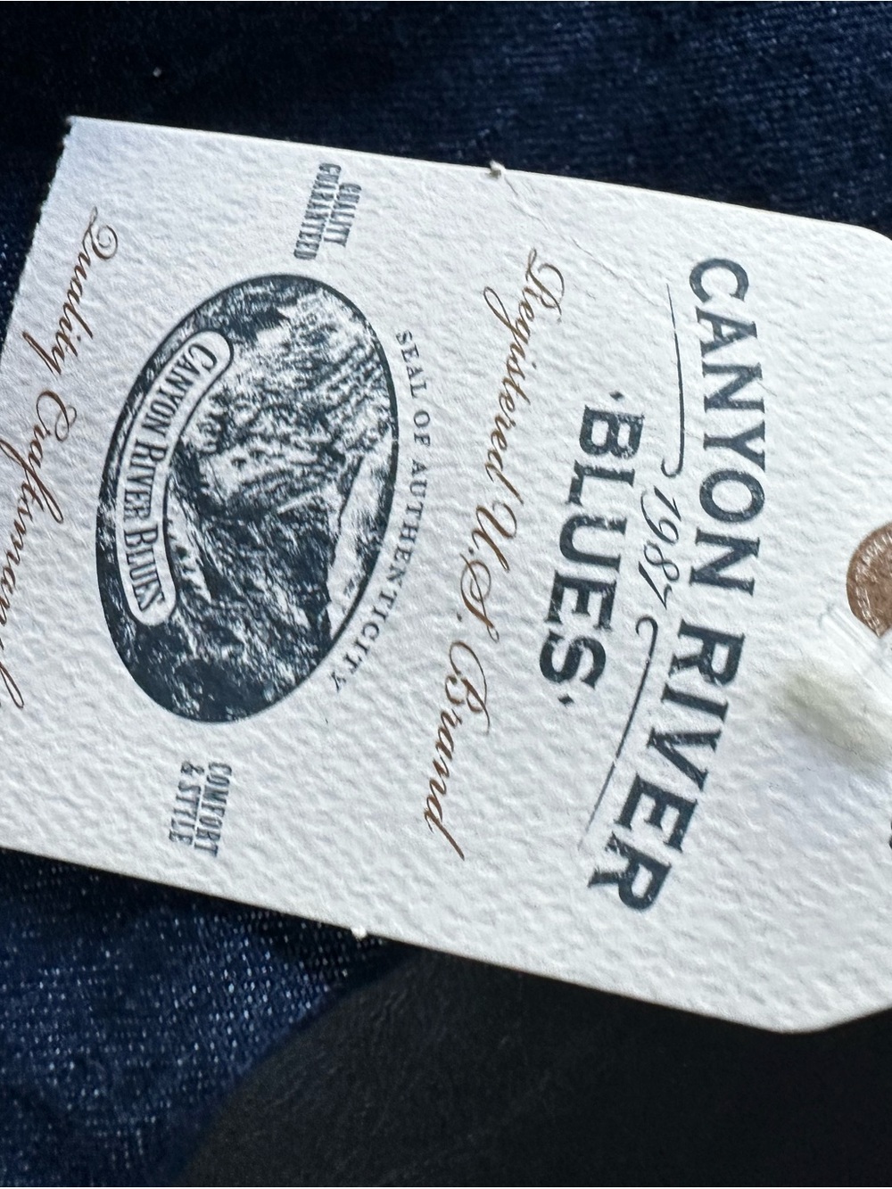 VINTAGE Canyon River Blues Denim Button Front Vest XL - NWT - Picture 9 of 10
